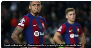 Barcelona Uitgeschakeld in Twee Competities na Verlies tegen PSG