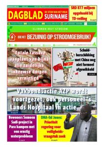 Dagblad Suriname donderdag 18 april 2024