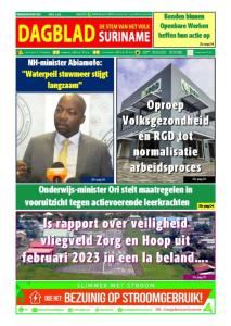 Dagblad Suriname donderdag 9 mei 2024