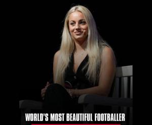 De mooiste voetballer ter wereld, Ana Markovic, breekt het internet terwijl