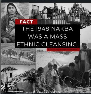 De Nakba van 1948 was een massale etnische zuivering.