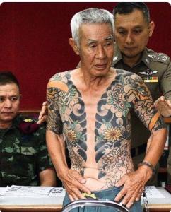Gepensioneerde Yakuza-baas Arrestatie in Thailand na Virale Tatoeage