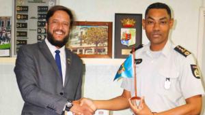 Korpschef ontvangt scheidende Politie Attaché van Brazilië