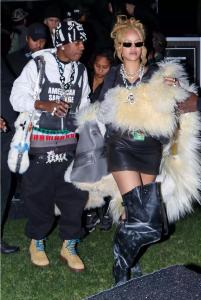 Rihanna en A$AP Rocky kijken naar Tyler the Creator Coachella-set 