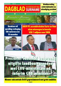 Dagblad Suriname maandag 6 mei 2024