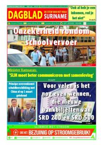 Dagblad Suriname zaterdag 20 april 2024