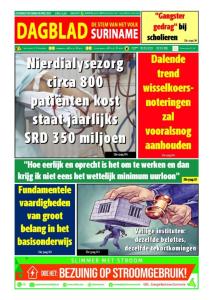 Dagblad Suriname zaterdag 27 april 2024