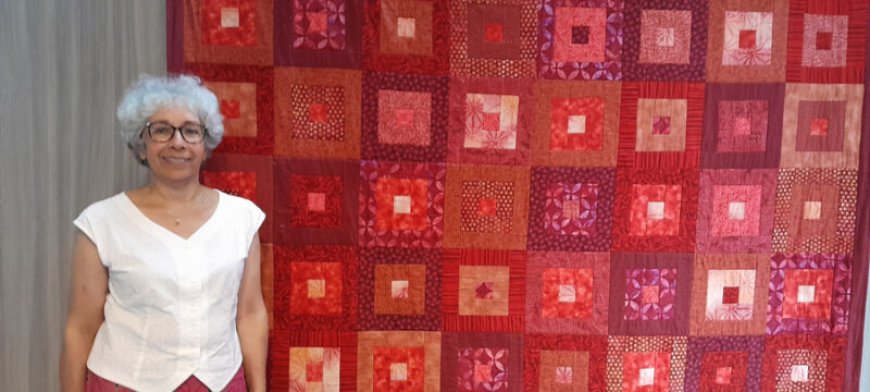 ‘Quilten is net schilderen met textiel’