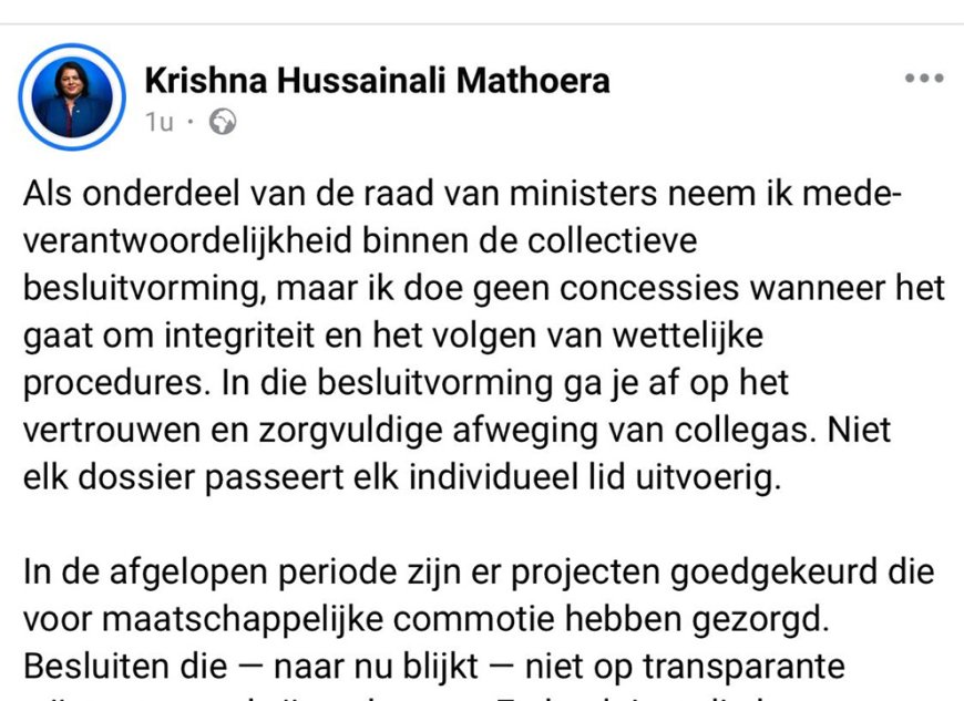 Mathoera: 'Ik heb altijd mijn stem laten horen'