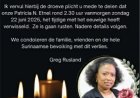 Patricia Etnel is niet meer