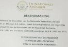 Kandidaatstelling president en vicepresident open tot donderdag 3 juli