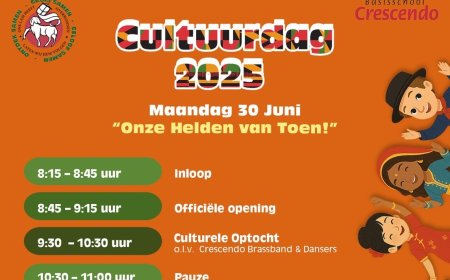 Basisschool Crescendo viert haar jaarlijkse Cultuurdag op maandag 30 juni