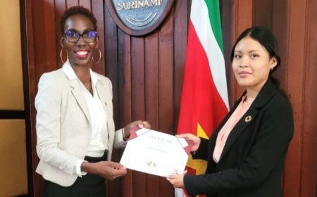 Jonge Guyanese vervult ceremoniële ambassadeursrol voor Suriname in Guyana