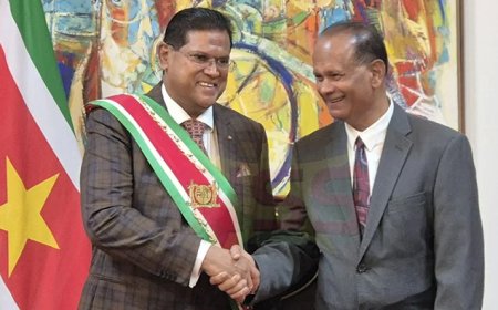 Rabin Parmessar beëdigd als fungerend Assembleevoorzitter