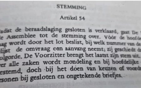 VHP-fractie dient protest in tegen tonen stembriefje