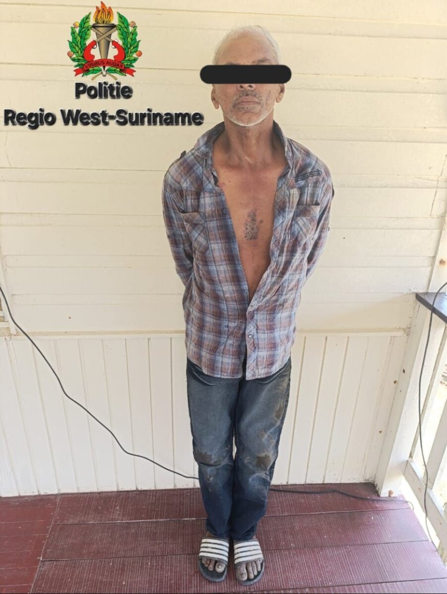 Politie Corantijn houdt notoire 50-jarige verdachte ‘Mek’ van meerdere diefstallen aan