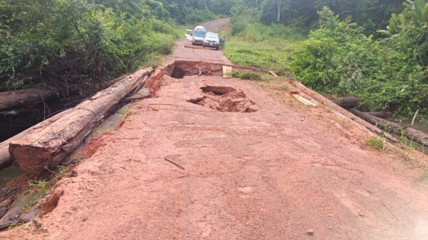 Weg naar Apoera deels onbegaanbaar door schade aan bruggen