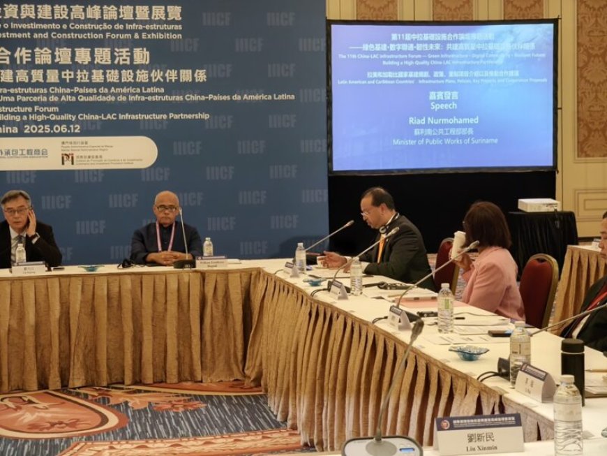 Nurmohamed: ‘Suriname veelbelovend land internationale infrastructuurinvesteringen’