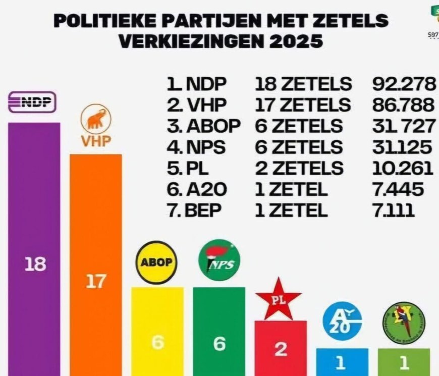 NDP nipt grootste partij in verkiezingen 25 mei 2025