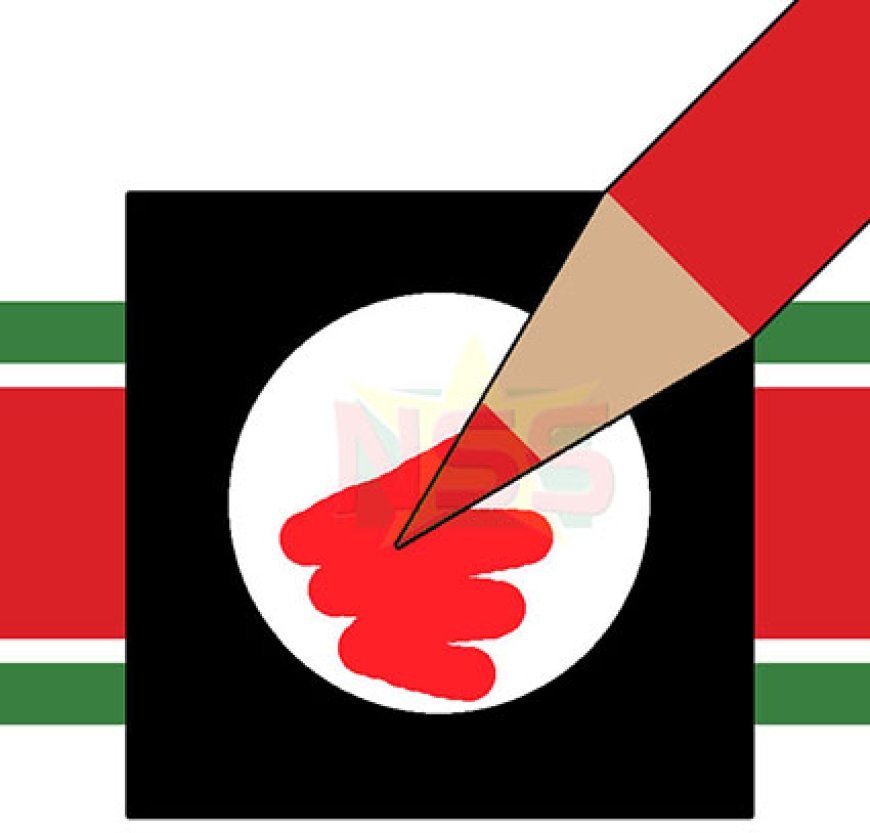 Overzicht van het aantal stemmen per politieke partij