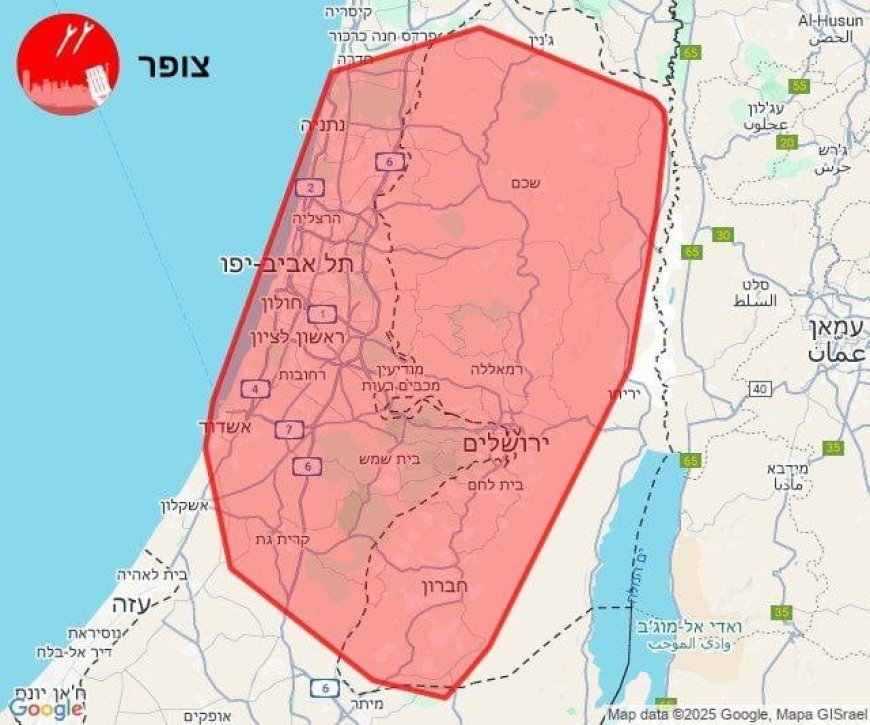 Iran vuurde overdag een golf ballistische raketten af ​​op Israël!