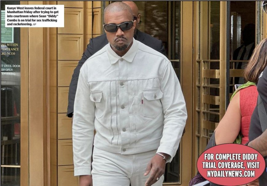 Kanye bezoekt rechtbank voor proces Diddy