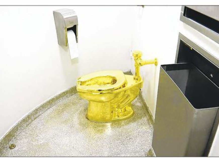 Het kunstwerk ter waarde van $6,4 miljoen was een satirisch commentaar op consumentencultuur,