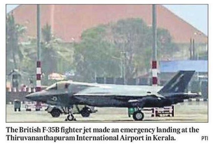 Britse F-35B straaljager maakt noodlanding in Kerala