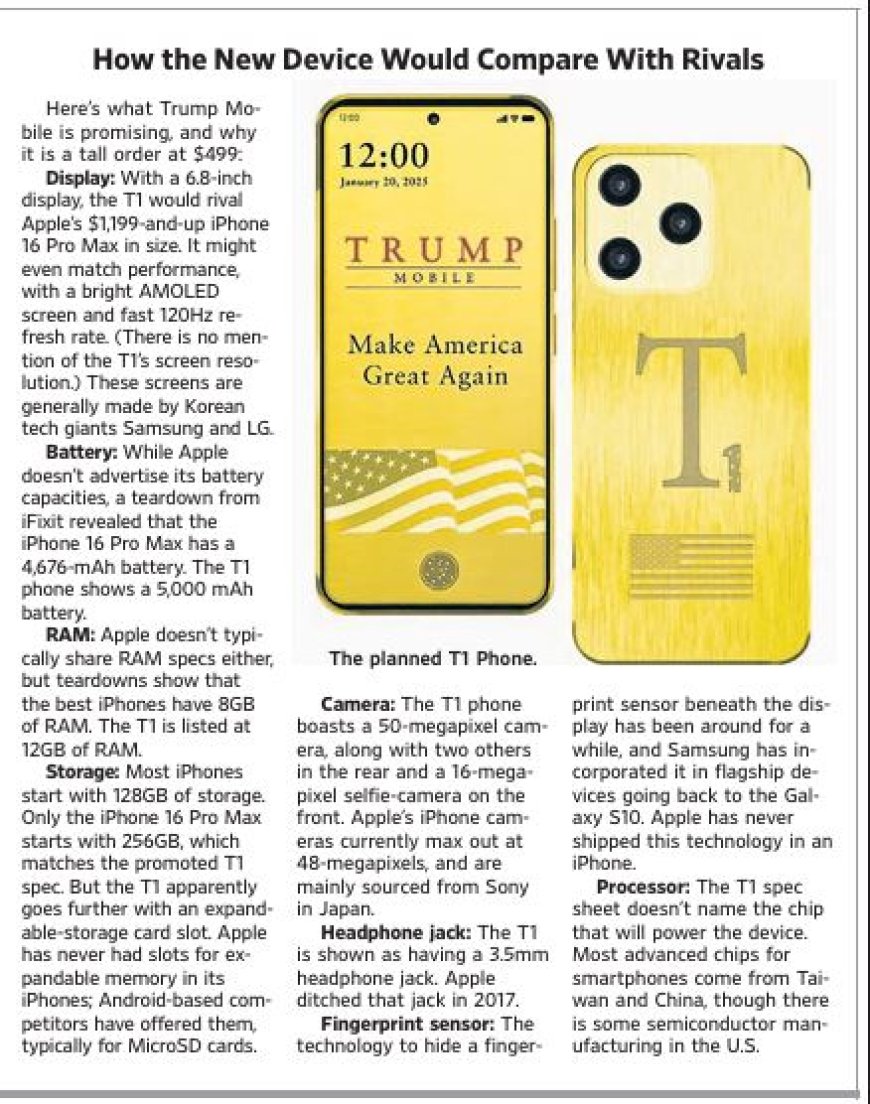 Trump Mobile: Een Amerikaans gemaakte telefoon voor $499? Een lastige opgave