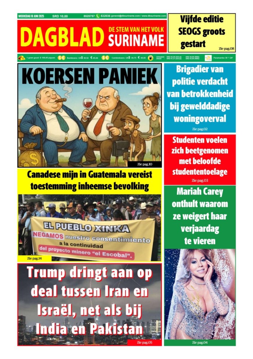 Dagblad Suriname, woensdag 18 juni 2025