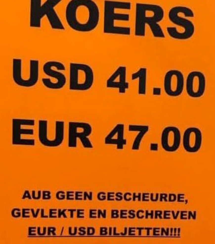 Cambio’s weigeren beschadigde vreemde valuta