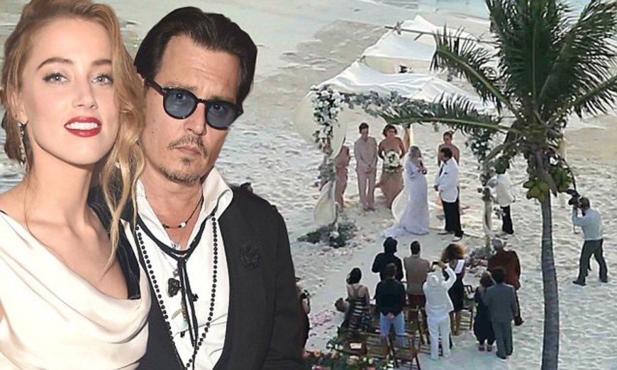 Huwelijk Johnny Depp en Amber Heard liep al mis op de trouwdag