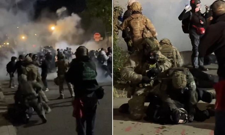 Anti-ICE protesten escaleren in Portland, traangas en rubberen kogels ingezet tegen demonstra