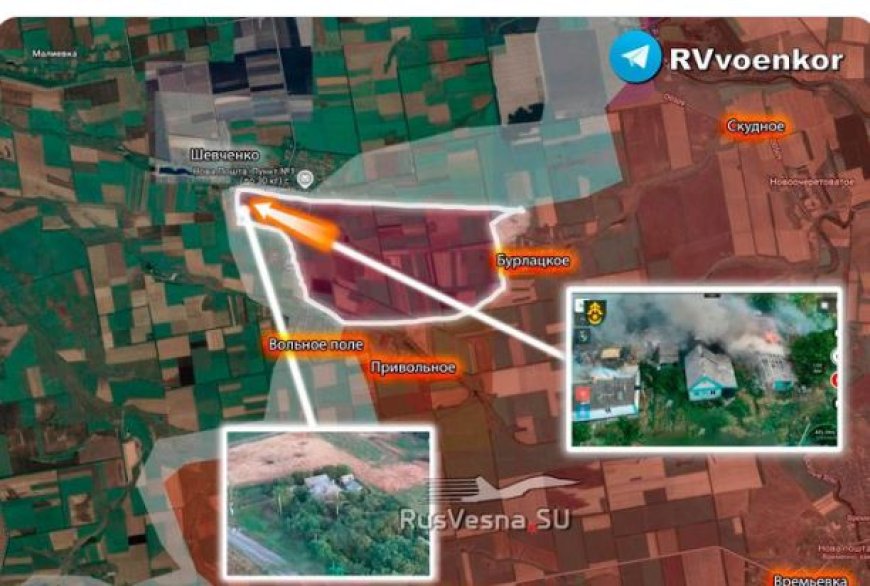 Russische troepen breken door naar nederzetting Sjevchenko en rukken op naar Dnjepropetrovsk-