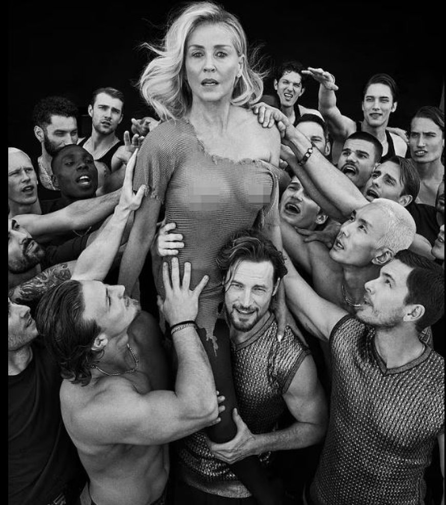 Sharon Stone, topless en kronkelt met ex van Halle Berry in meest sexy fotoshoot ooit