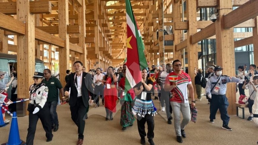 Surinaamse vlag wappert trots in Osaka: Sranan Dey brengt Expo 2025 in beweging