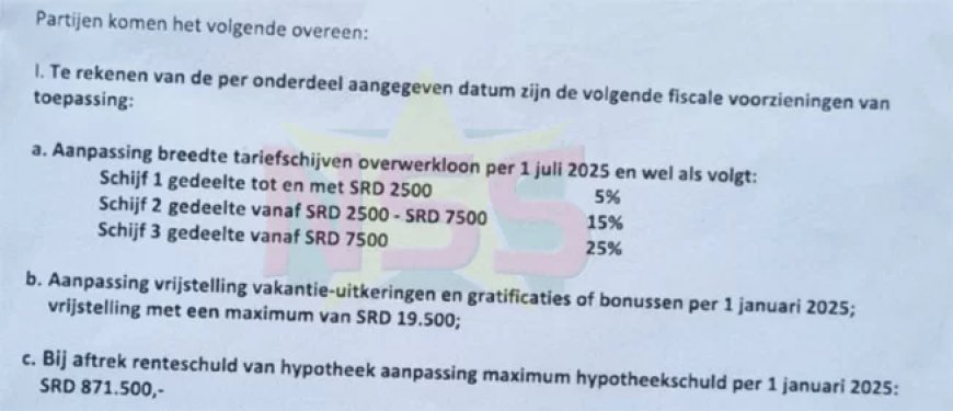 Regering en Ravaksur akkoord over belastingvoorzieningen