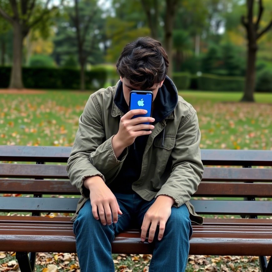 Hoe houdt een werkloze de iPhone 16 Pro Max vast?