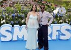 Rihanna in ​​doorschijnende blauwe Chanel-jurk bij wereldpremière ‘The Smurfs’