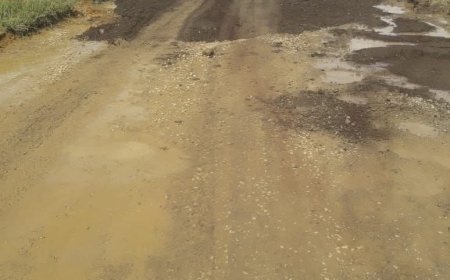 Weggedeelte doorgaande weg te Middenstandspolder in Nickerie tijdelijk aangepakt