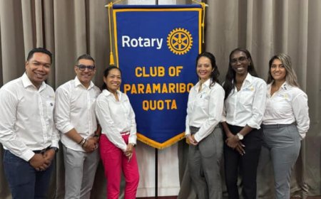 Bestuurswisseling Rotary Club of Paramaribo Quota