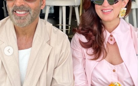 Twinkle Khanna straalt naast Akshay Kumar in nieuwe foto’s van Lord’s, noemt zichzelf ‘nieuws