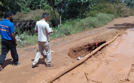 Gevaarlijke situatie bij brug te Falawatra