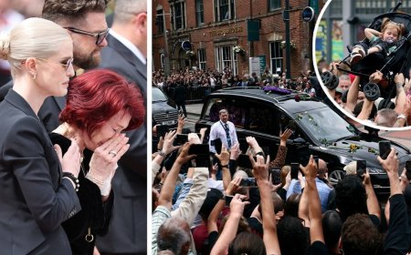 Tienduizenden mensen bij laatste eerbetoon aan Ozzy Osbourne in Birmingham