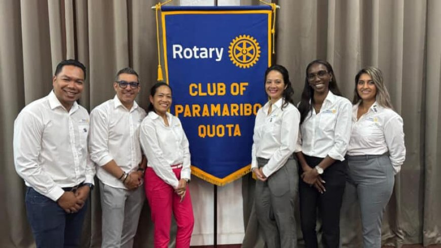 Bestuurswisseling Rotary Club of Paramaribo Quota