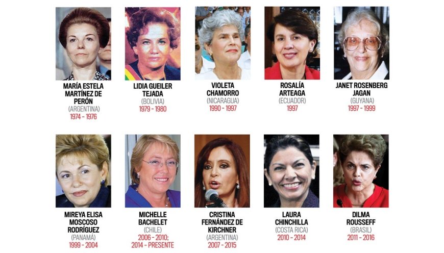 Vrouwelijke leiders in Zuid-Amerika en het Caribisch gebied