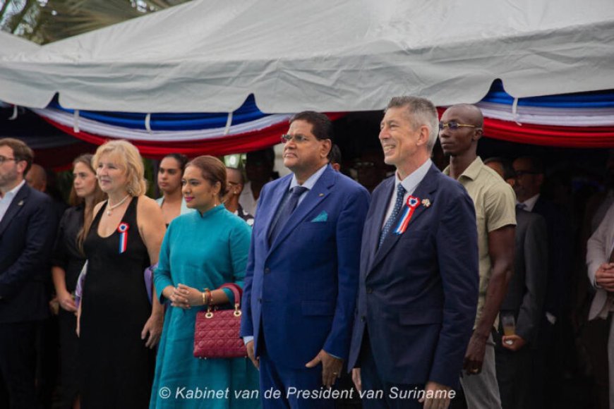 Bastille Day: President Santokhi prijst Franse vriendschap en samenwerking