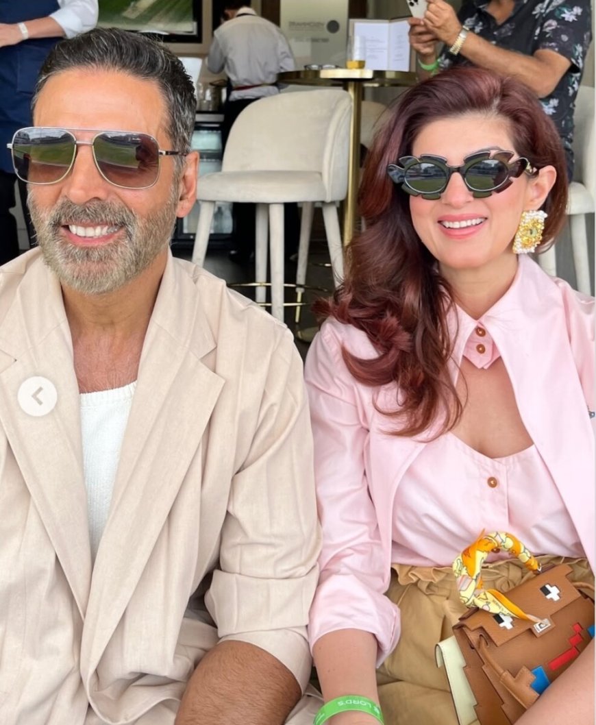 Twinkle Khanna straalt naast Akshay Kumar in nieuwe foto’s van Lord’s, noemt zichzelf ‘nieuws