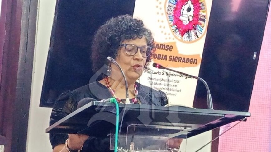 Lucia Wijker-Gangadin presenteert boek over Surinaamse Winti-Obia-sieraden