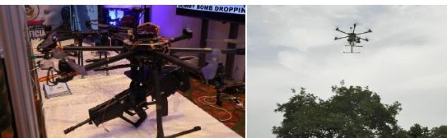 Nigeria onthult gewapende gevechtsdrone met automatisch geweer
